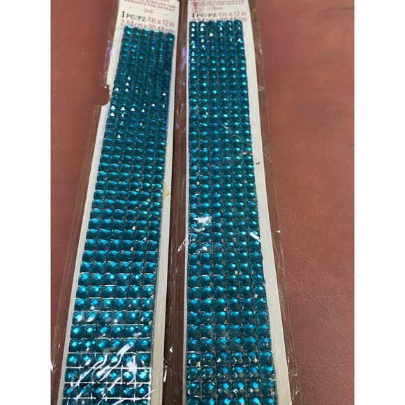 Darice SAPPHIRE Adhesive Acrylic Gems 1 X 12" Embellishments NEW GEMZ04 Lot of 2 - Picture 5 of 8
